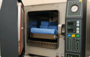 오토클레이브(고압증기멸균기)에 3차 멸균